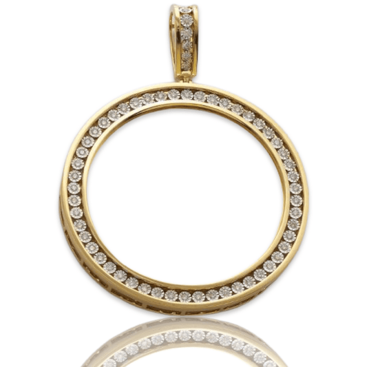 10KY 1.55CTW FANOOK DIAMOND SETTING MEMORY PENDANT - Johnny Dang & Co