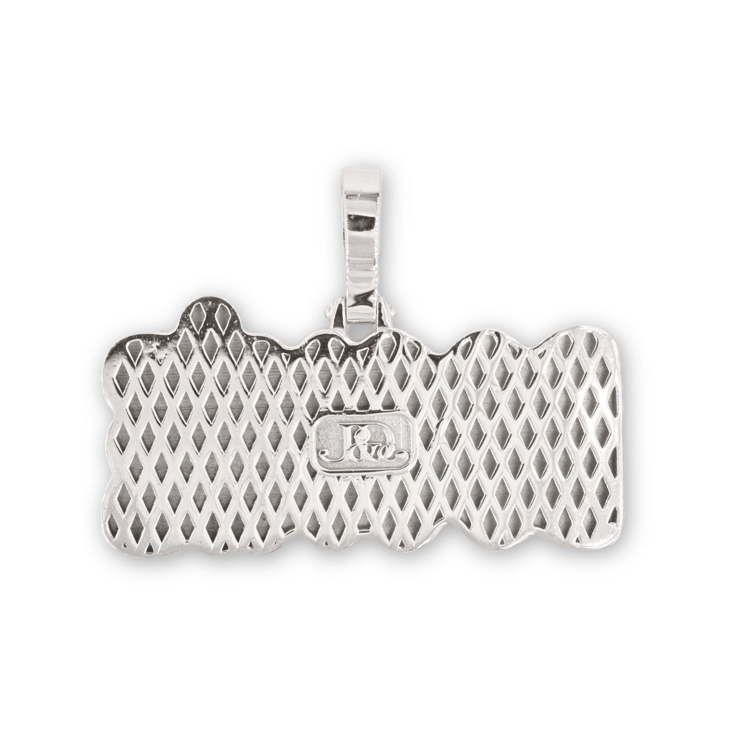 10K White Gold Bookie Pendant w/ JD&CO Stamp - Johnny Dang & Co