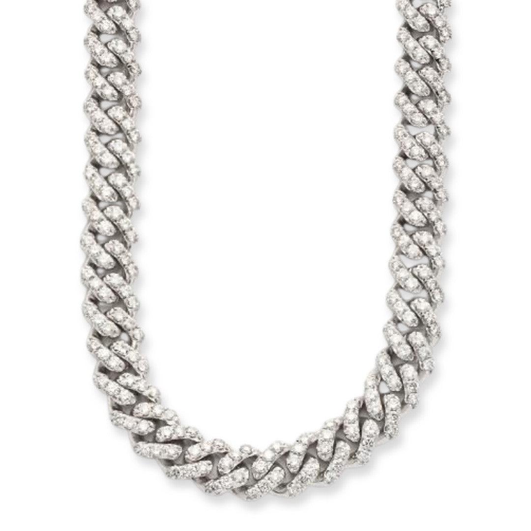 10KW 18.76CTW DIAMOND MIAMI CUBAN NECKLACE - Johnny Dang & Co