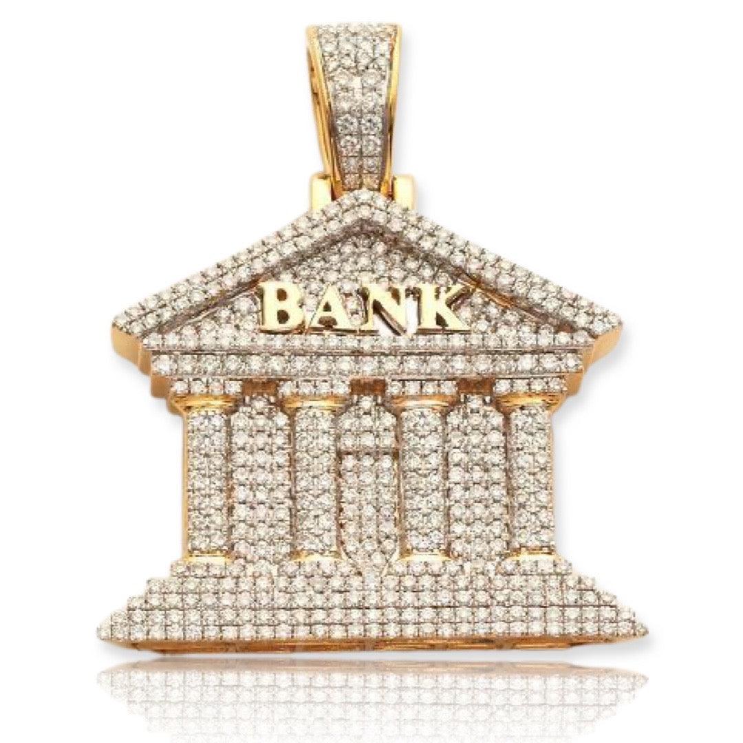 10KY 2.15CTW DIAMOND BANK PENDANT - Johnny Dang & Co