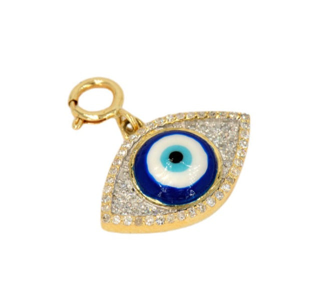 10K YELLOW GOLD 2024 EVIL EYE PENDANT