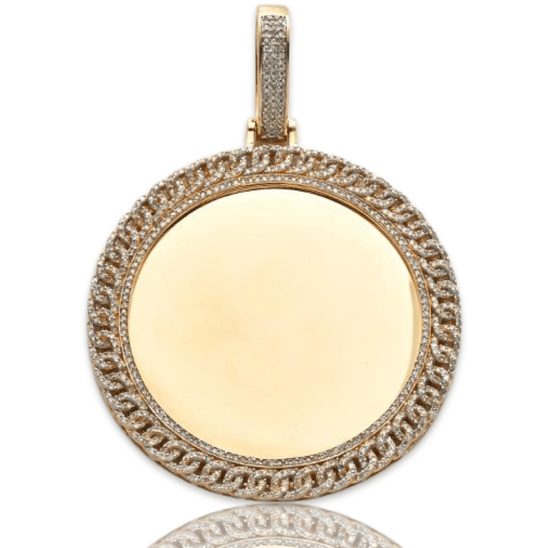 10KY 2.20CTW DIAMOND MEMORY PENDANT MIAMI CUBAN Johnny Dang Co