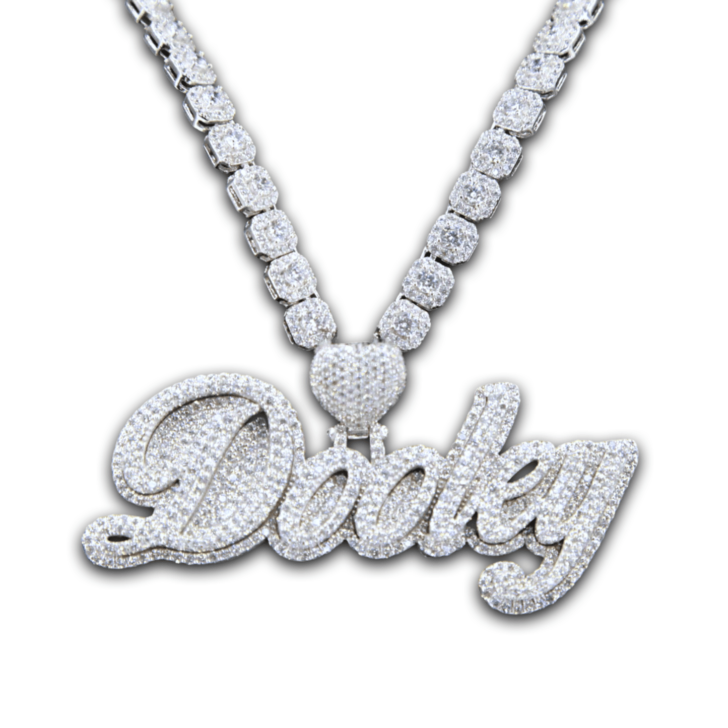CJ3471 - Custom Diamond Dooley Pendant - Johnny Dang & Co