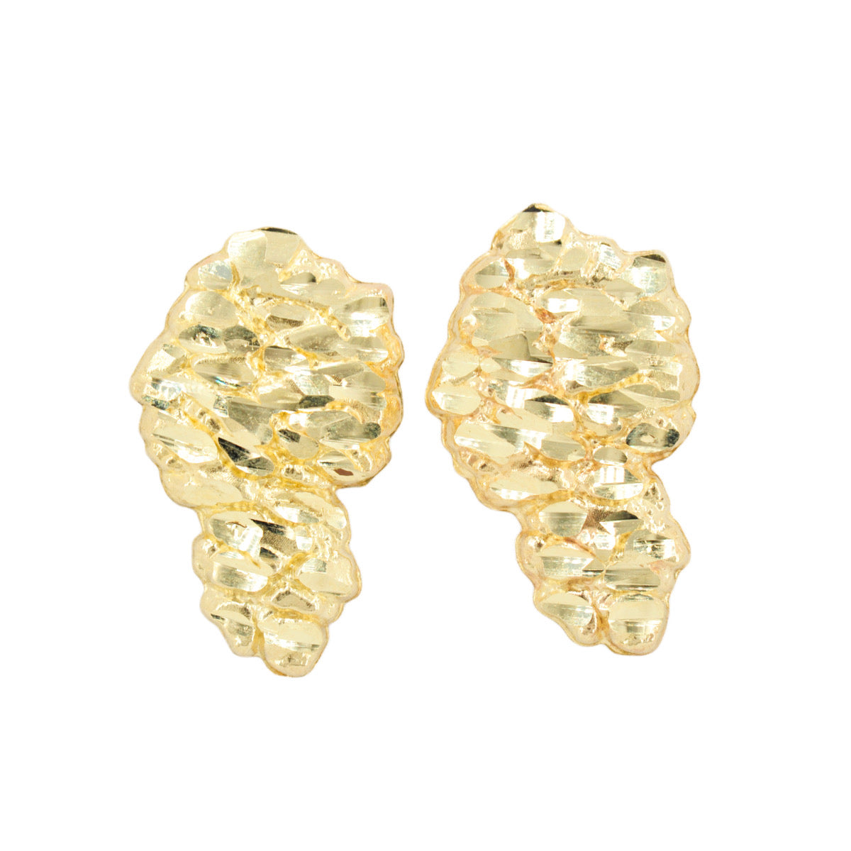 10k Solid Gold newest Nugget Earrings