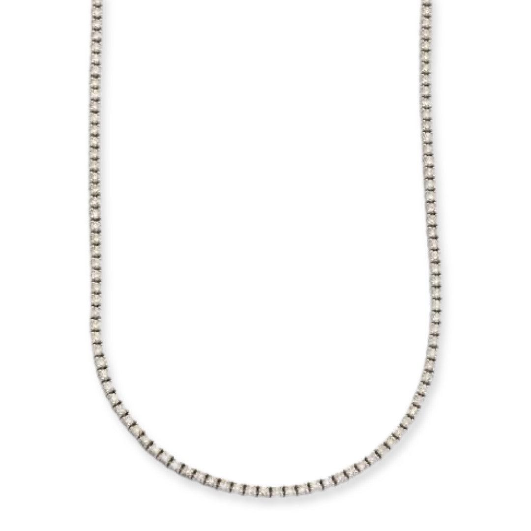 14KW 3.13CTW DIAMOND TENNIS NECKLACE - Johnny Dang & Co