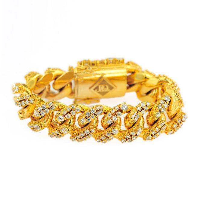 JDBR2691 - DIAMOND CUBAN LINK BRACELET - Johnny Dang & Co
