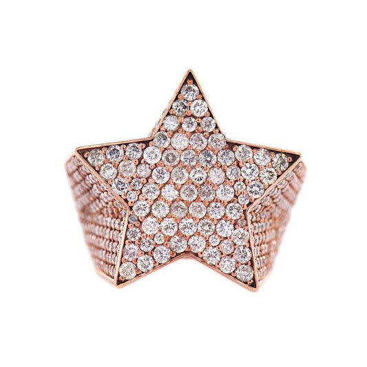 1JDR23.3 - CUSTOM DIAMOND STAR RING - Johnny Dang & Co