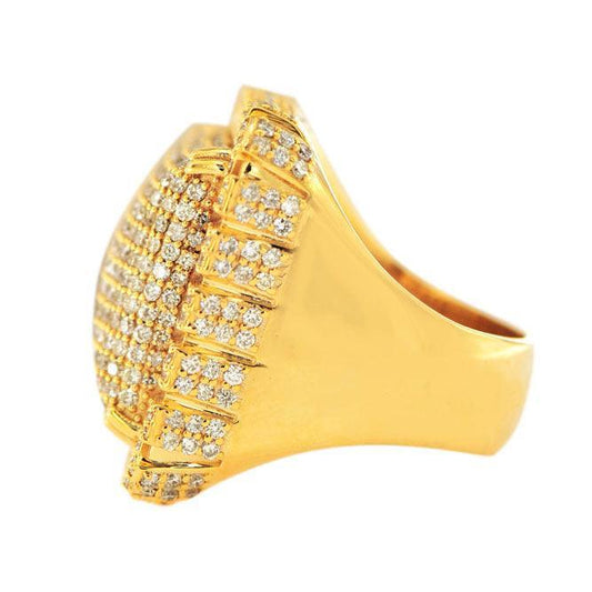 JDR55402 - CUSTOM DIAMOND SIGNET RING - Johnny Dang & Co