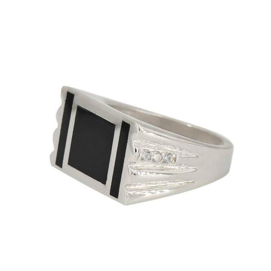 SILVER ONYX RING - Johnny Dang & Co