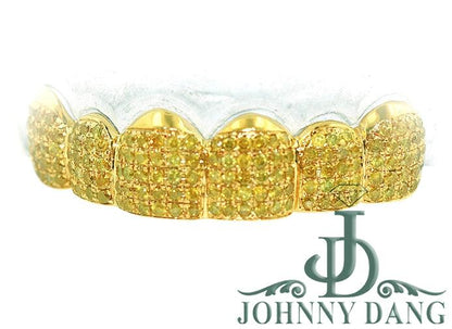 JDTK-GS2530052 Nelly and Hand Prong Set with Canary Yellow Diamond - Johnny Dang & Co