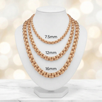 10KT Gold Hollow Alexander Chains