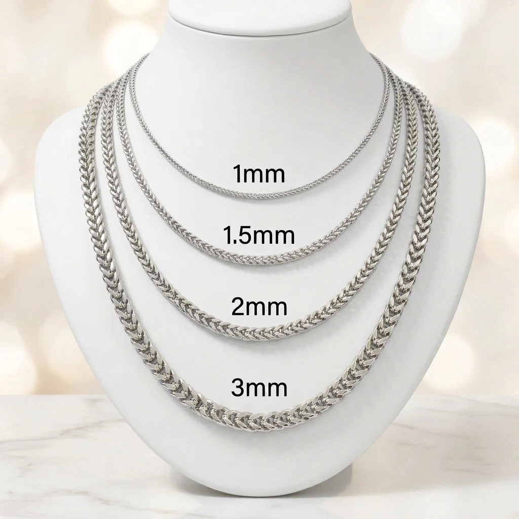 14KT Gold Hollow Franco Chains