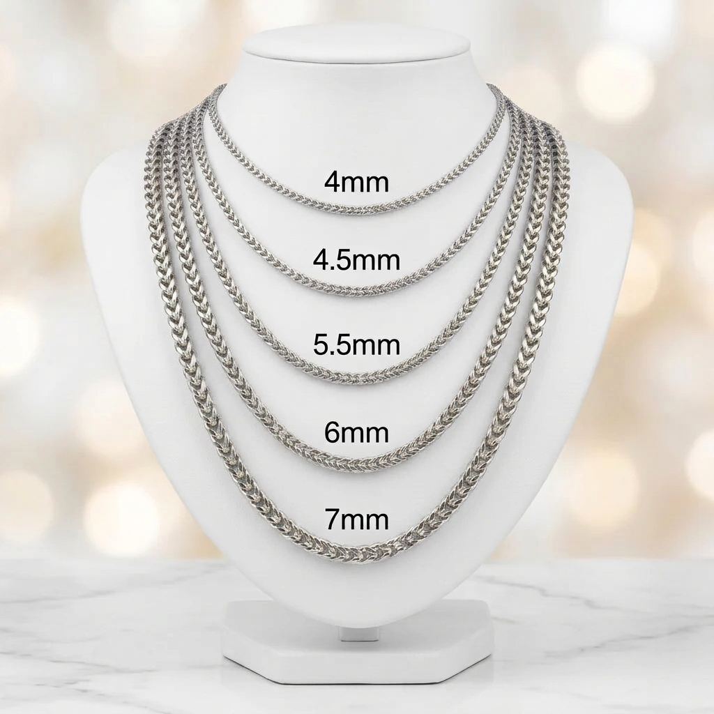14KT Gold Hollow Franco Chains