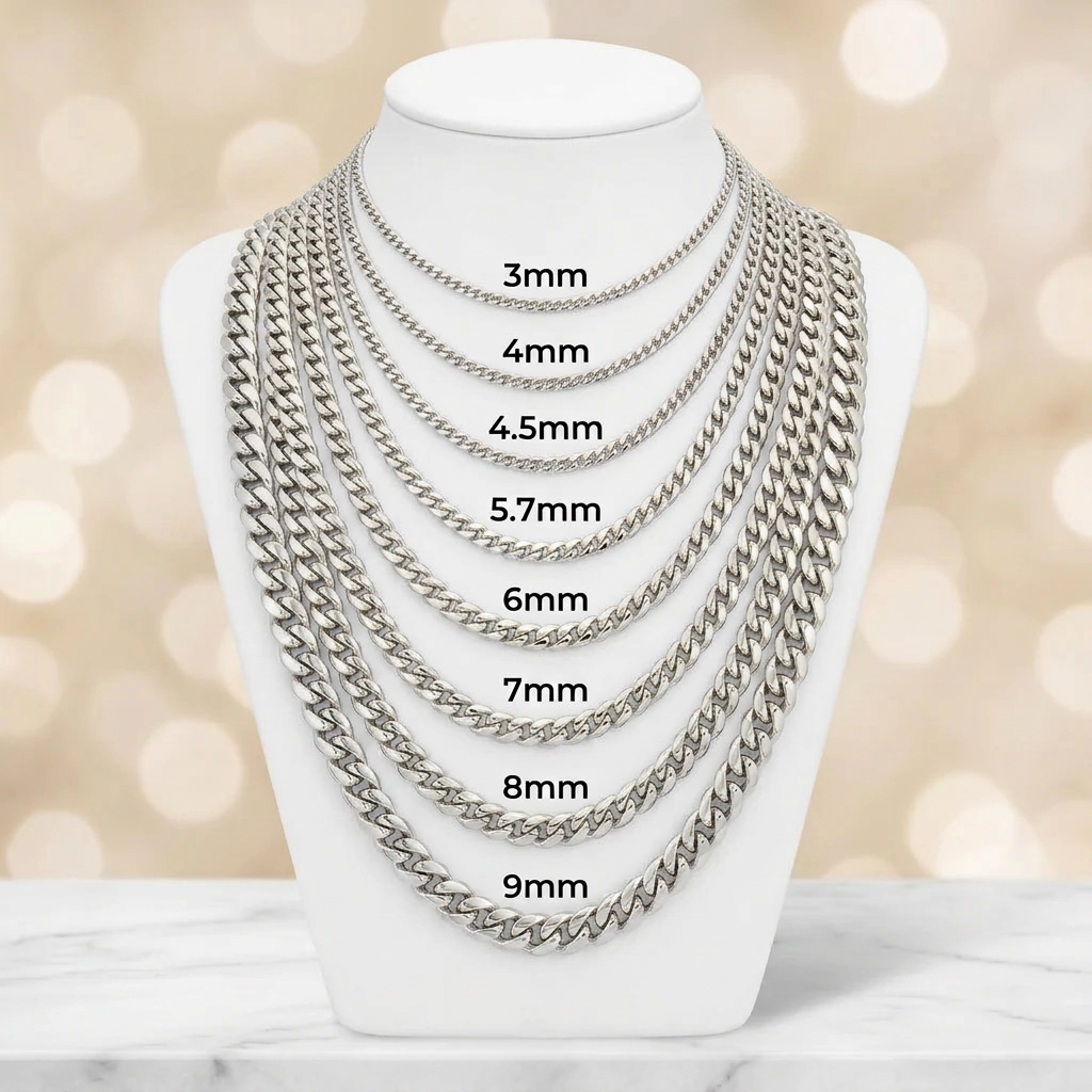 14KT Gold Hollow Miami Cuban Link Chains