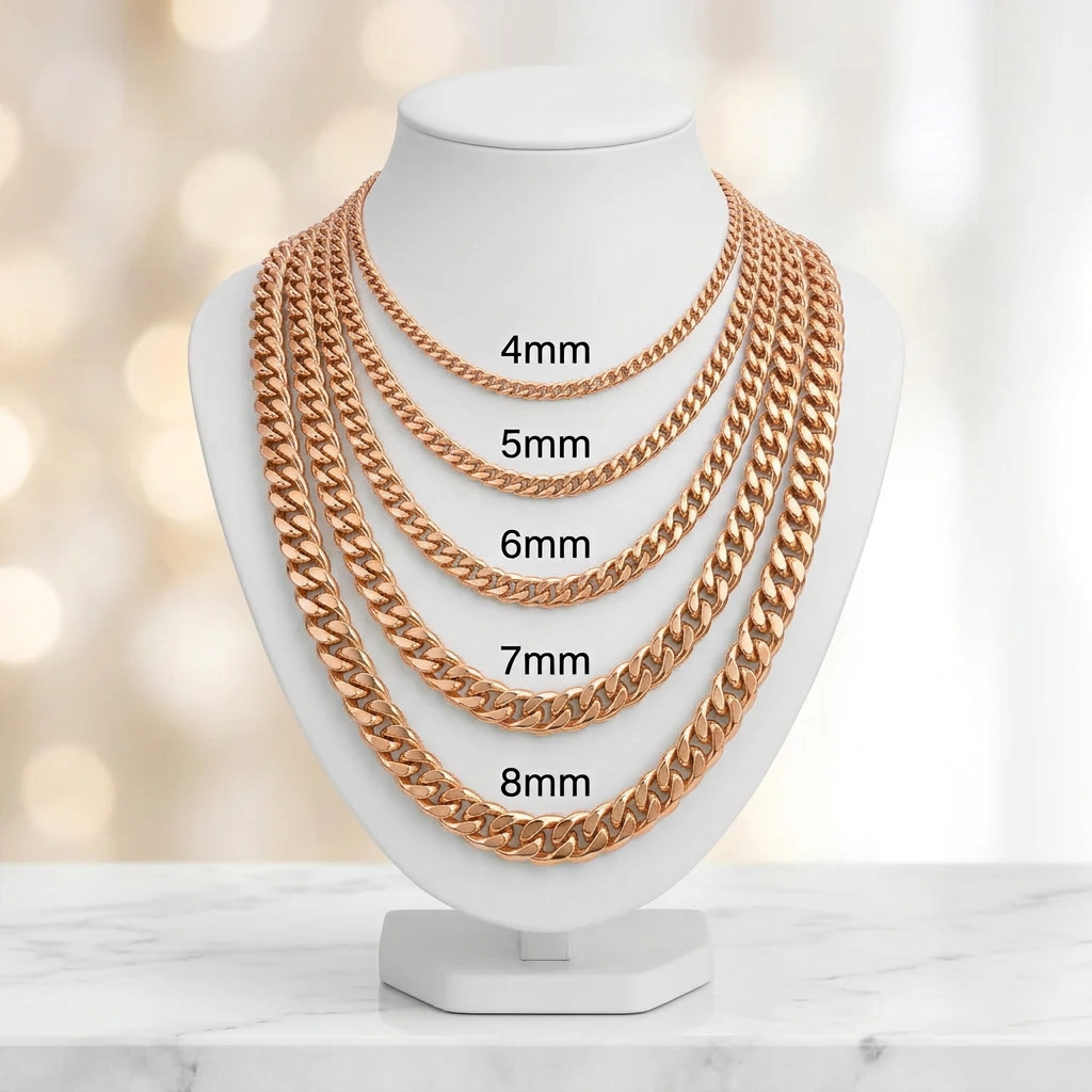 14KT Gold Hollow Puff Cuban Chains