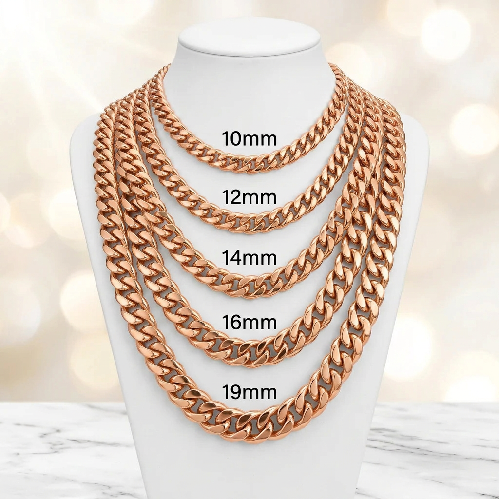 14KT Gold Hollow Puff Cuban Chains