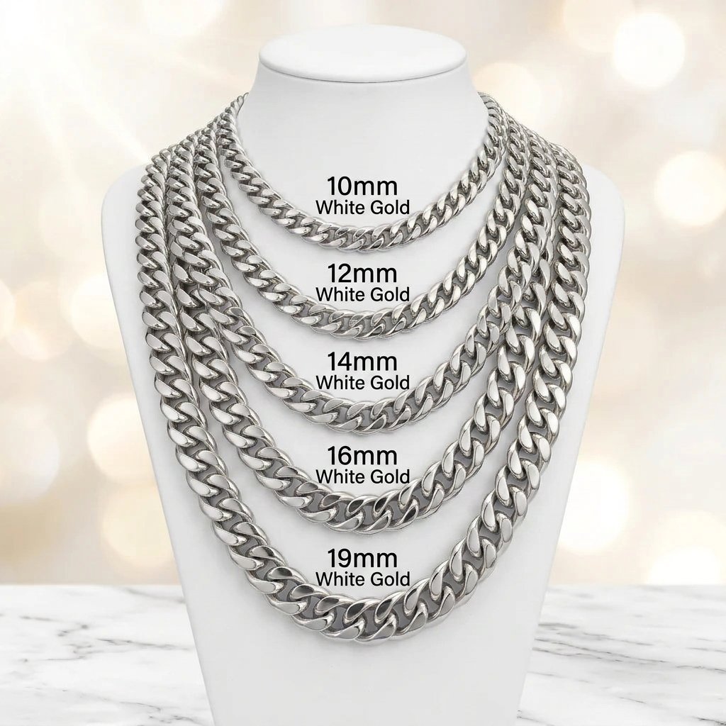 10KT Gold Hollow Puff Cuban Chains