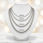 14KT Gold Solid Byzantine Chains