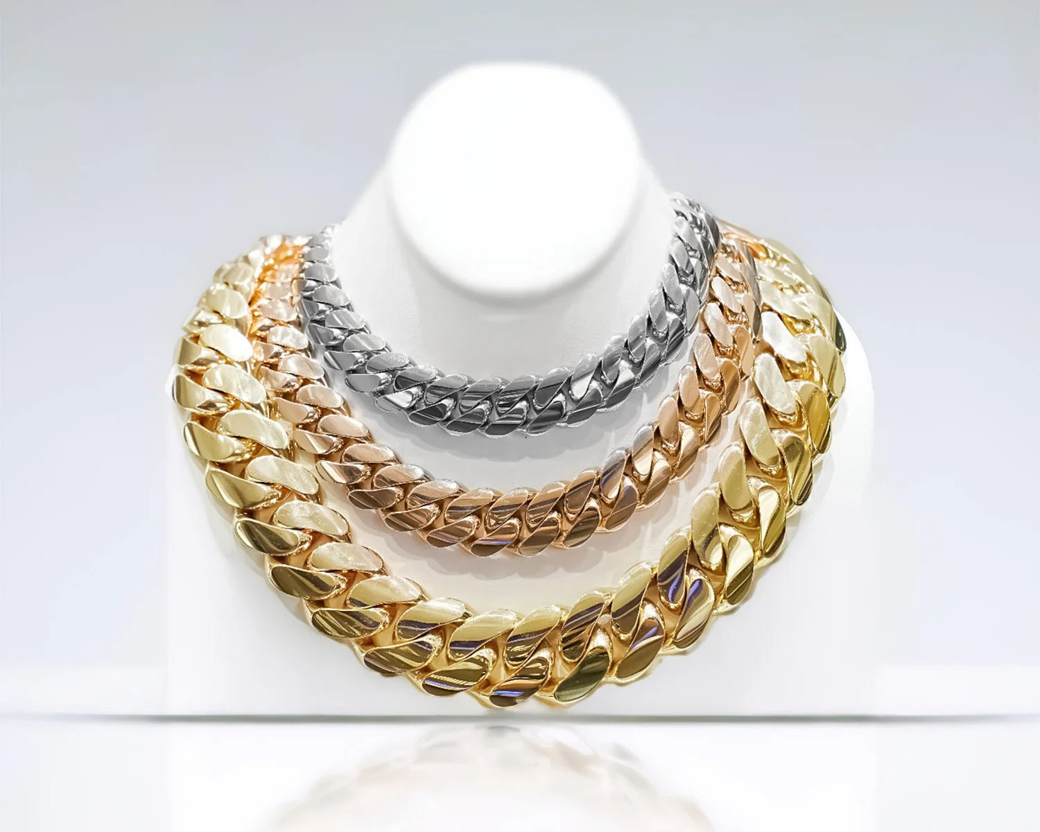 14K Miami Cuban Link Solid Gold Chain