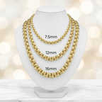 10KT Gold Hollow Alexander Chains
