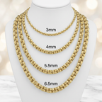 14KT Gold Hollow Alexander Chains