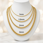 10KT Gold Hollow Franco Chains