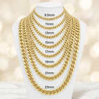 14KT Gold Hollow Miami Cuban Link Chains