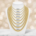 14KT Gold Hollow Miami Cuban Link Chains