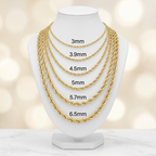 14KT Gold Solid Diamond Cut Franco Chains