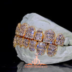 JDWR-2026-27 Flawless Emerald Prong Set Grillz Yellow Gold (Perms)