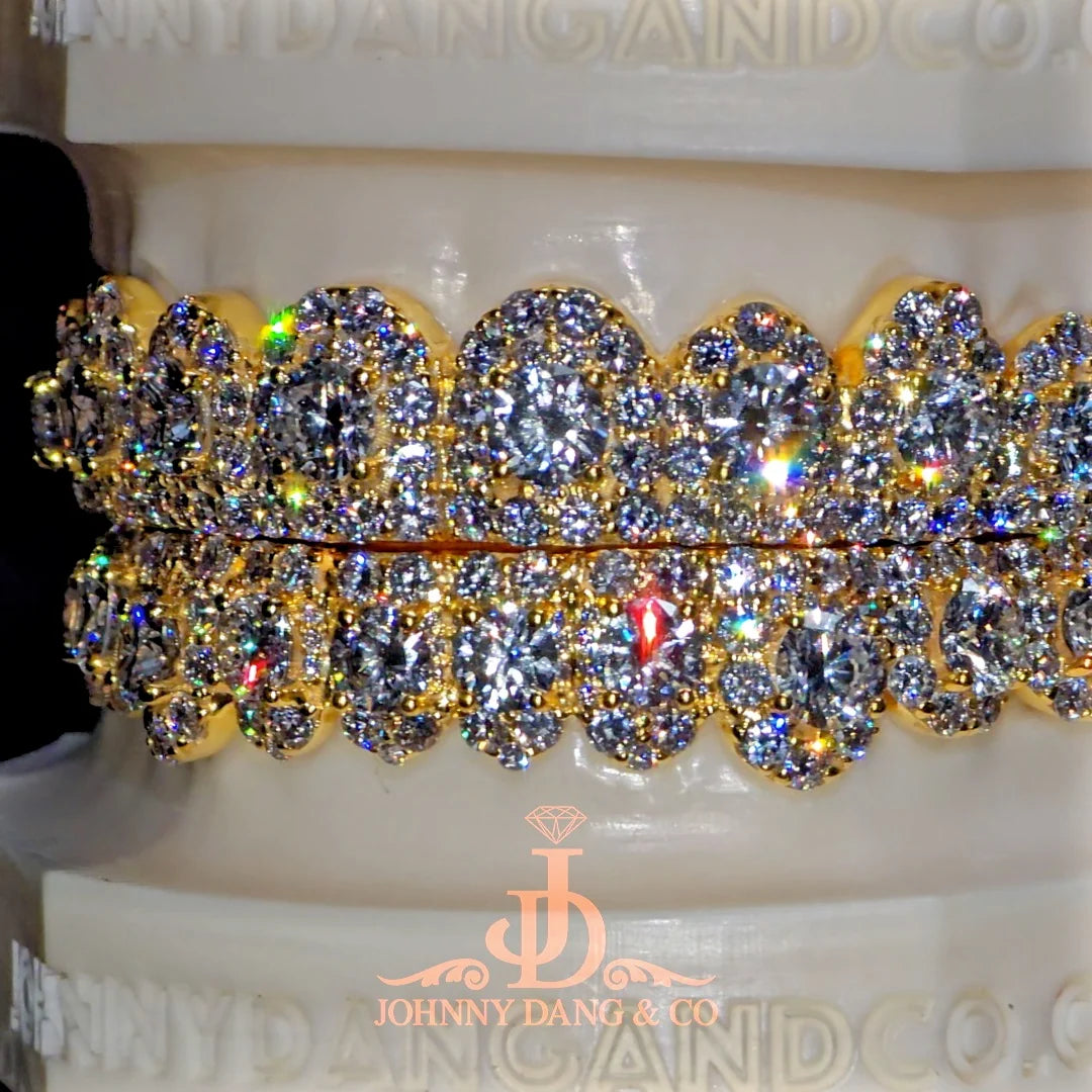 JDWR-2026-39 NO GIA "Honeymoon" Set Grillz Yellow Gold (Pull Out)
