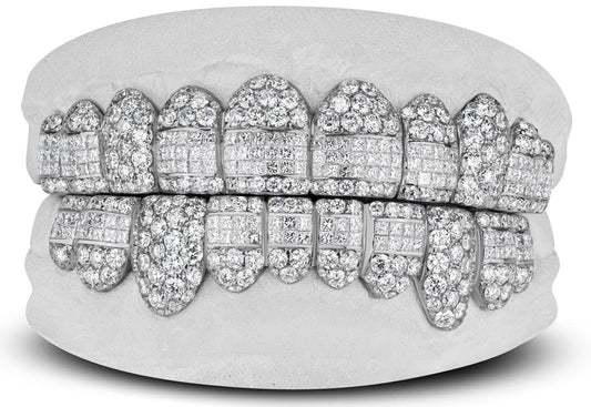 JDTK- GV1030-Honeycomb Prong / INVISBALE Set Diamond Grill - Johnny Dang & Co