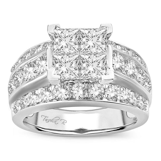 14K 3.50CT PR/CT Diamond RING. - Johnny Dang & Co