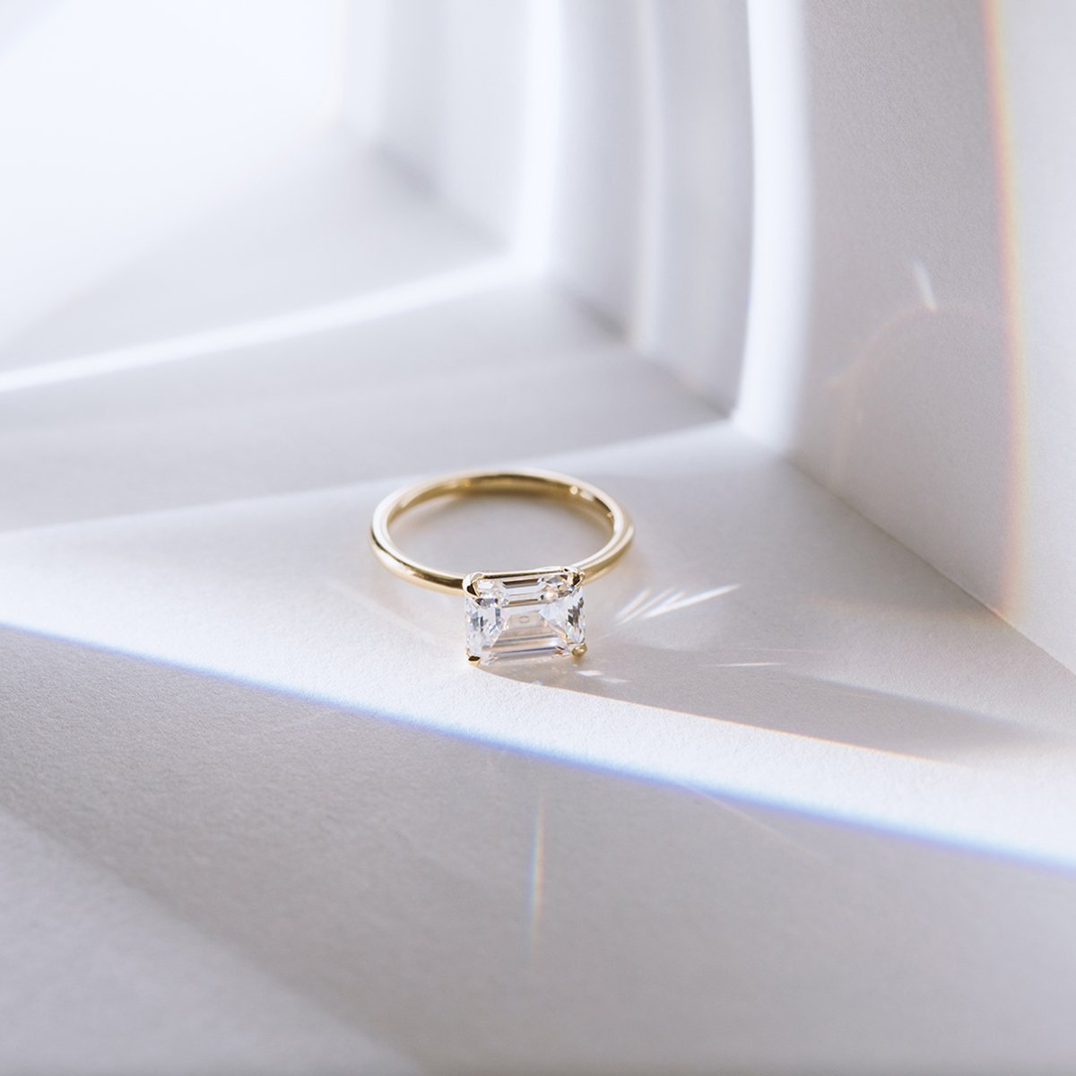 East-West Engagement Ring