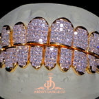 JDWR-2026-21 Flawless "Princess Cut" Invisible Set Grillz Yellow Gold (Perm)