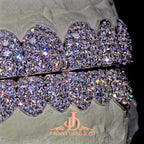JDWR-2026-23 Flawless BBHoneycomb Set Grillz White Gold (Pull Out)