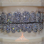 JDWR-2026-29 Flawless Mosaic Set Grillz White Gold (Pull Out)