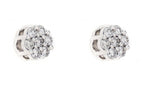 JDTK-F81638- Cluster/Flower 0.50cttw Diamond Earrings - Johnny Dang & Co