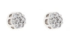 JDTK-F81638- Cluster/Flower 0.50cttw Diamond Earrings - Johnny Dang & Co