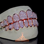 JDWR-2026-19 Flawless "Princess Cut" Invisible Set Grillz Rose Gold (Perm)