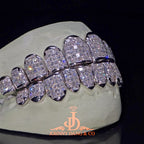 JDWR-2026-20 Flawless "Princess Cut" Invisible Set Grillz White Gold (Perm)