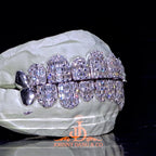 JDWR-2026-26 Flawless Emerald Prong Set Grillz White Gold (Perms)