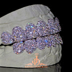 JDWR-2026-23 Flawless BBHoneycomb Set Grillz White Gold (Pull Out)