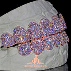 JDWR-2026-22 Flawless BBHoneycomb Set Grillz Rose Gold (Pull Out)