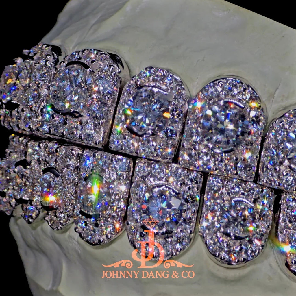 JDWR-2026-36 NO GIA "Honeymoon" Set Grillz White Gold (Perms)