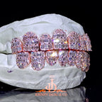 JDWR-2026-25 Flawless Emerald Prong Set Grillz Rose Gold (Perms)