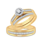 14K 0.50ct Diamond Trio Set - Johnny Dang & Co