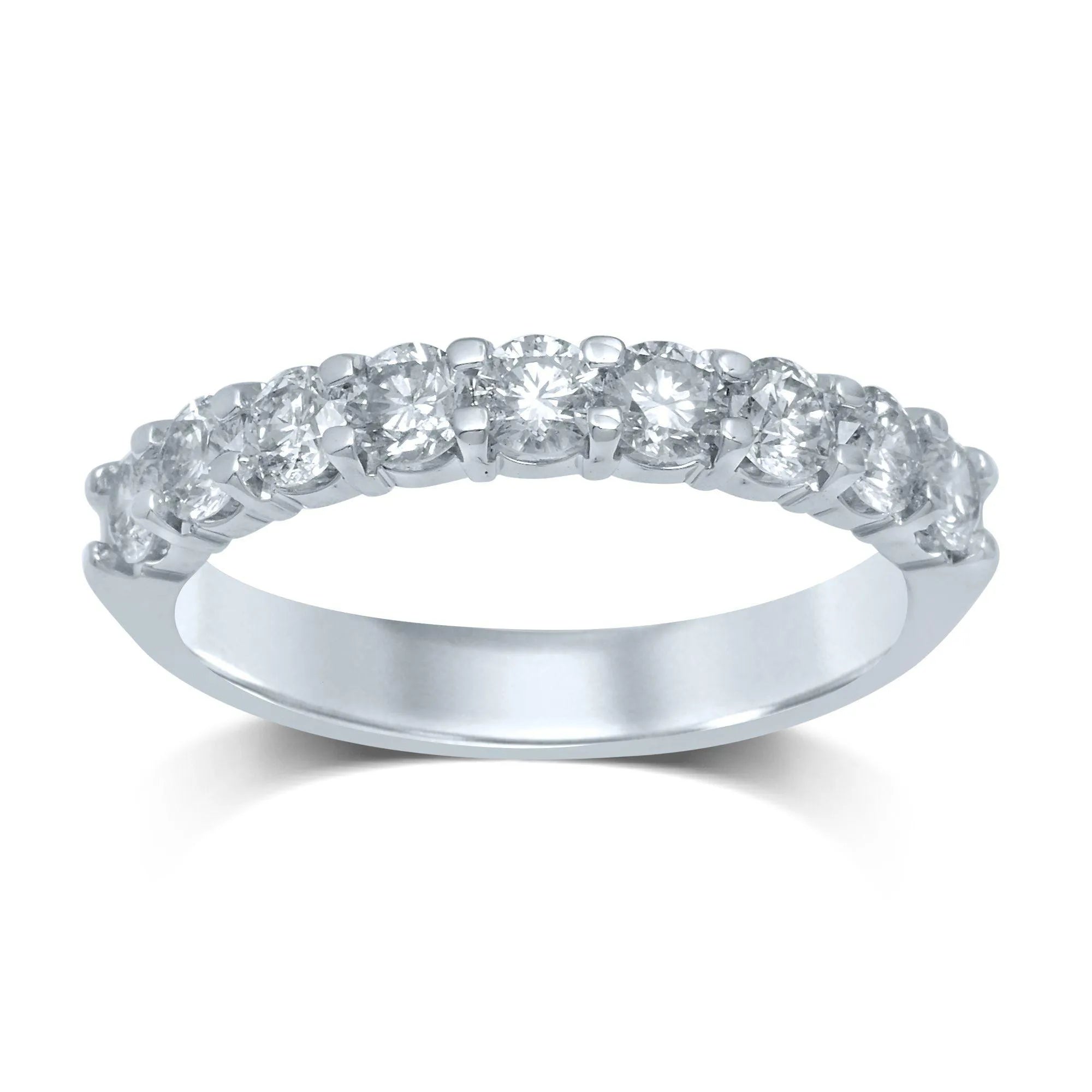 14K 0.90Ct Diamond Band (9 Diamond Stones) - Johnny Dang & Co