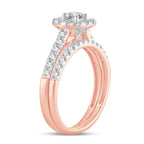 10K 1.00CT DIAMOND BRIDAL RING - Johnny Dang & Co