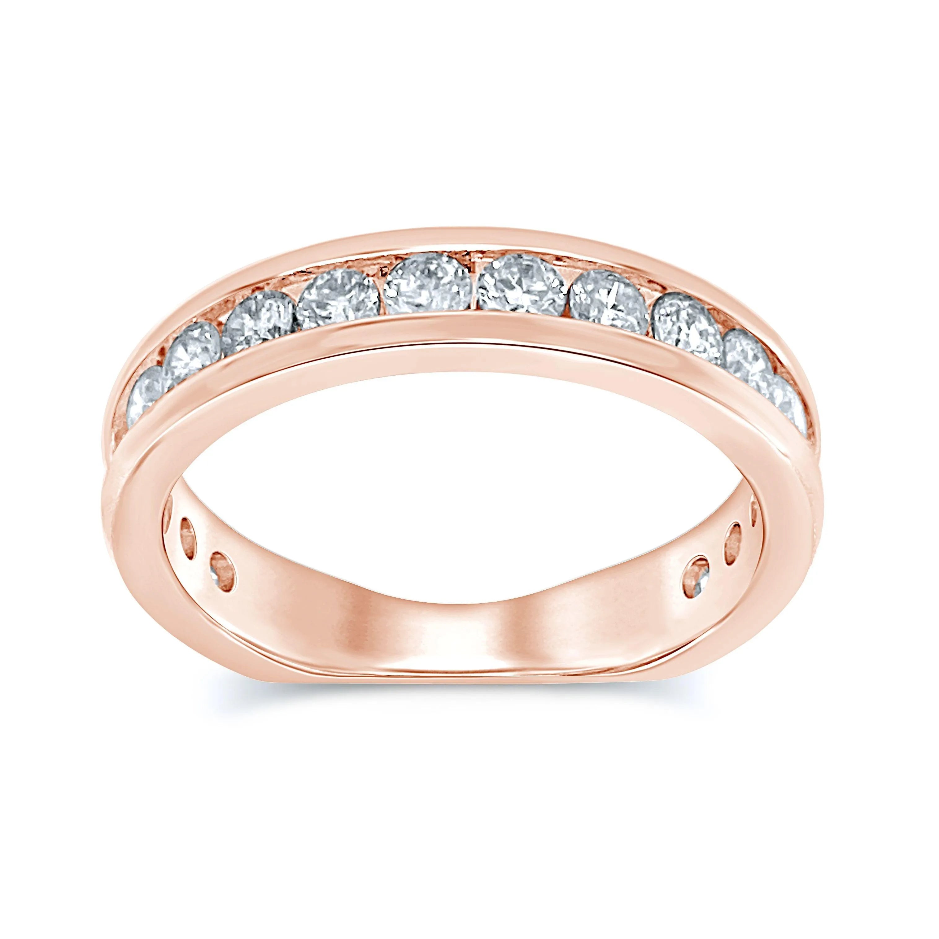14K 1.00CT Diamond Band (18 Diamond Stones) - Johnny Dang & Co